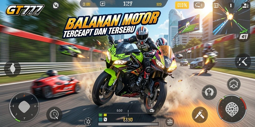 Gameplay seru balapan motor di GT777 yang mendebarkan.