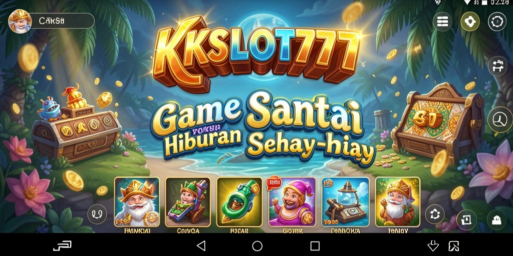 Tampilan gameplay KKSLOT777 menampilkan keseruan permainan slot.