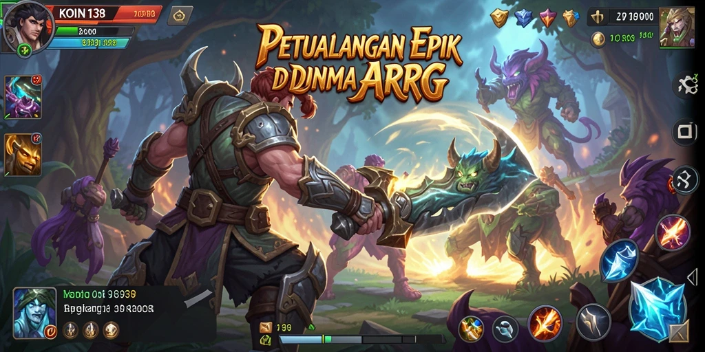 Tampilan gameplay KOIN138 yang menegangkan dan penuh aksi.