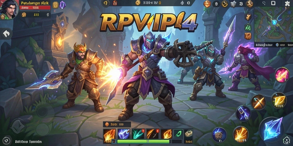 Tampilan gameplay seru dalam dunia ARPG RPVIP4.