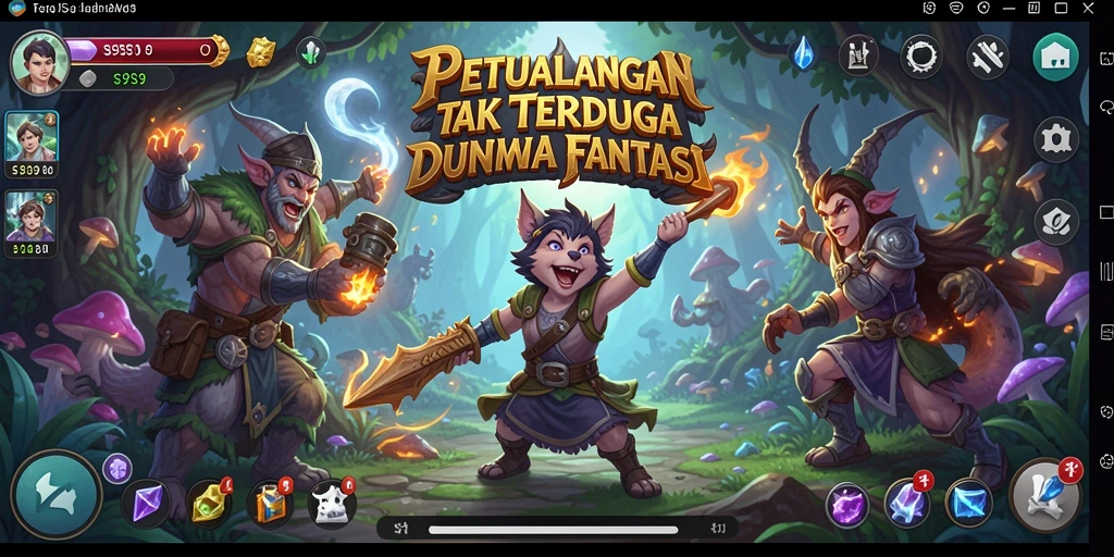 Tampilan gameplay seru S9S9 dalam dunia petualangan yang menantang.