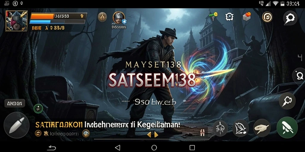 Screenshot menunjukkan gameplay mencekam dengan lingkungan yang menyeramkan.
